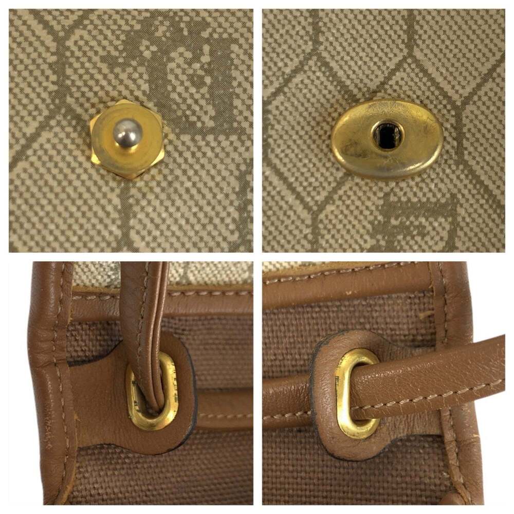 CHRISTIAN DIOR Vintage Brown Leather Shoulder Bag - Picture 6 of 10
